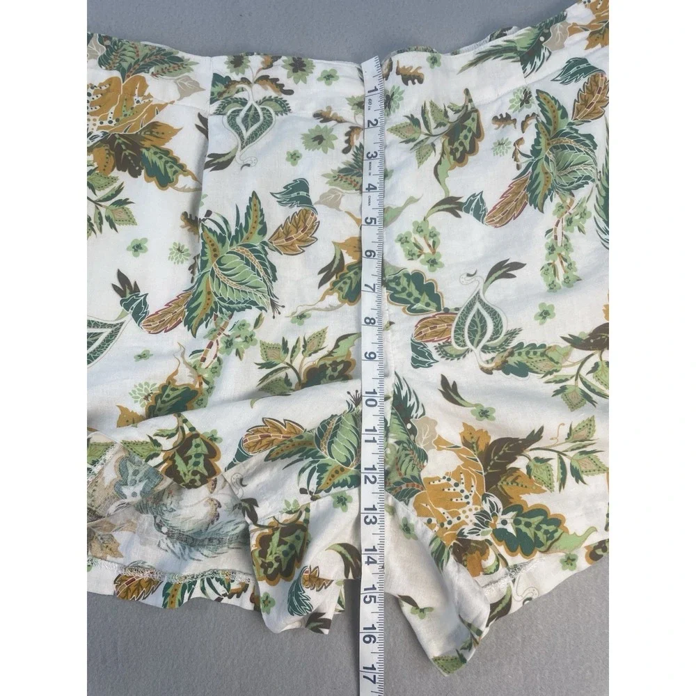 Philosophy Linen Blend Shorts Womens XL Pull-On Elastic Waist Pockets